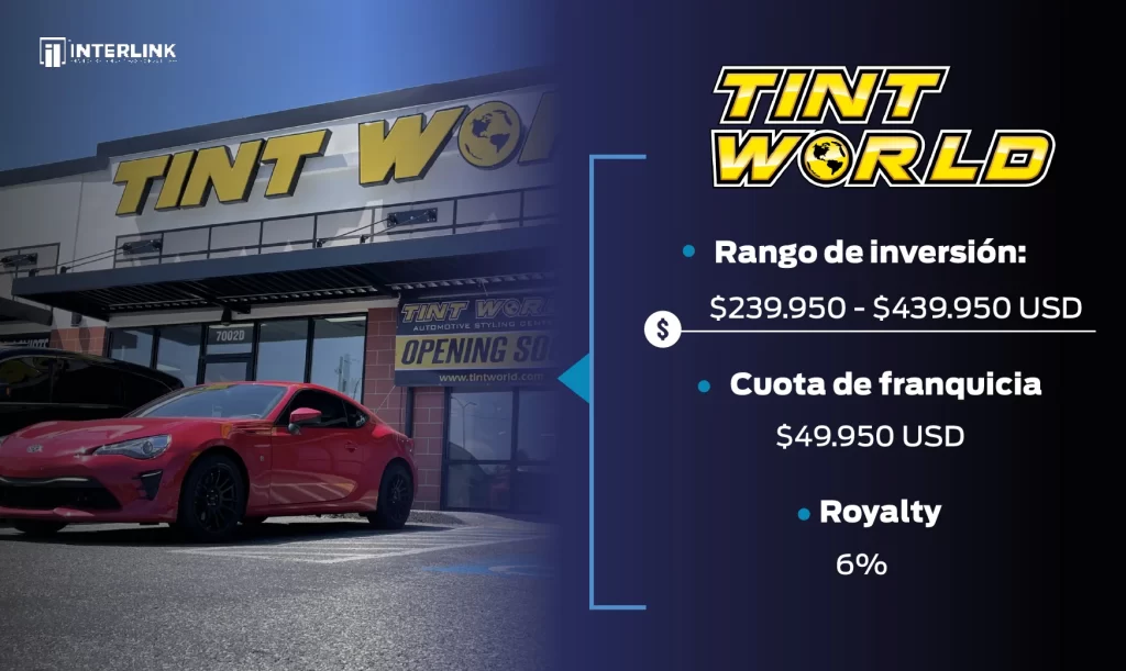 franquicia tint world en usa